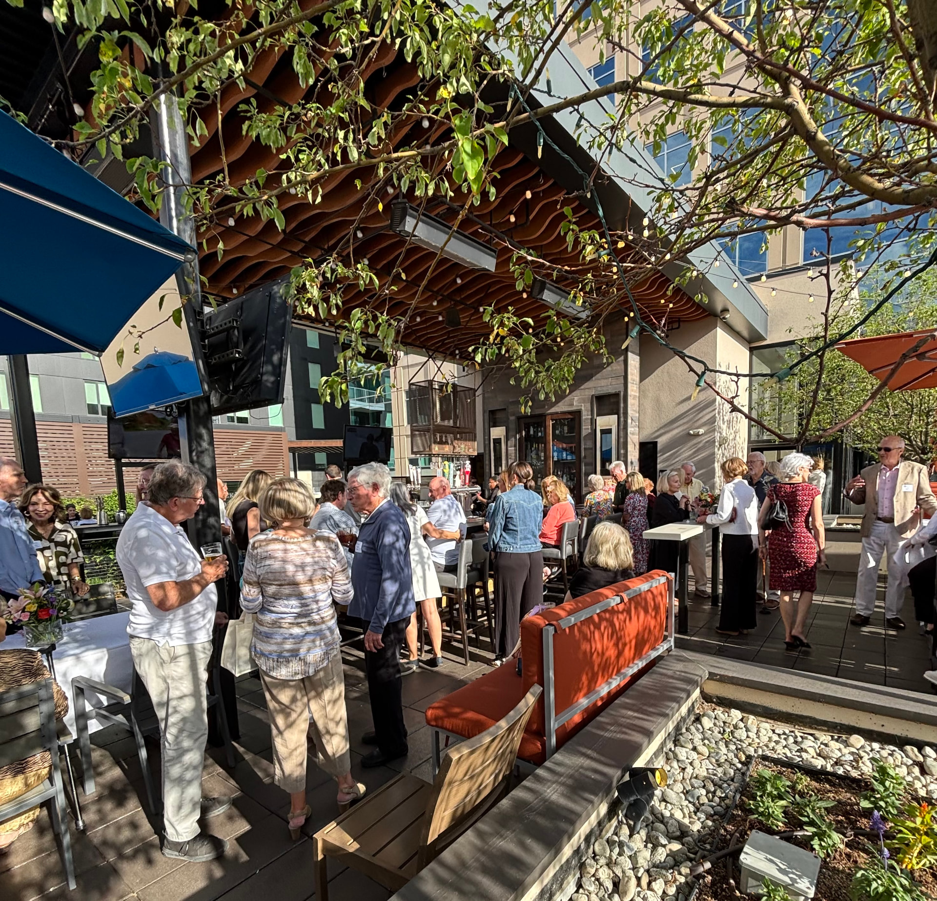 Neighbors gathering at the CCNNA Spring Fling